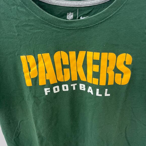 Nike NFL Green Bay Packers Football Graphic T-shirt ~ Women’s 2XL - Picture 2 of 5